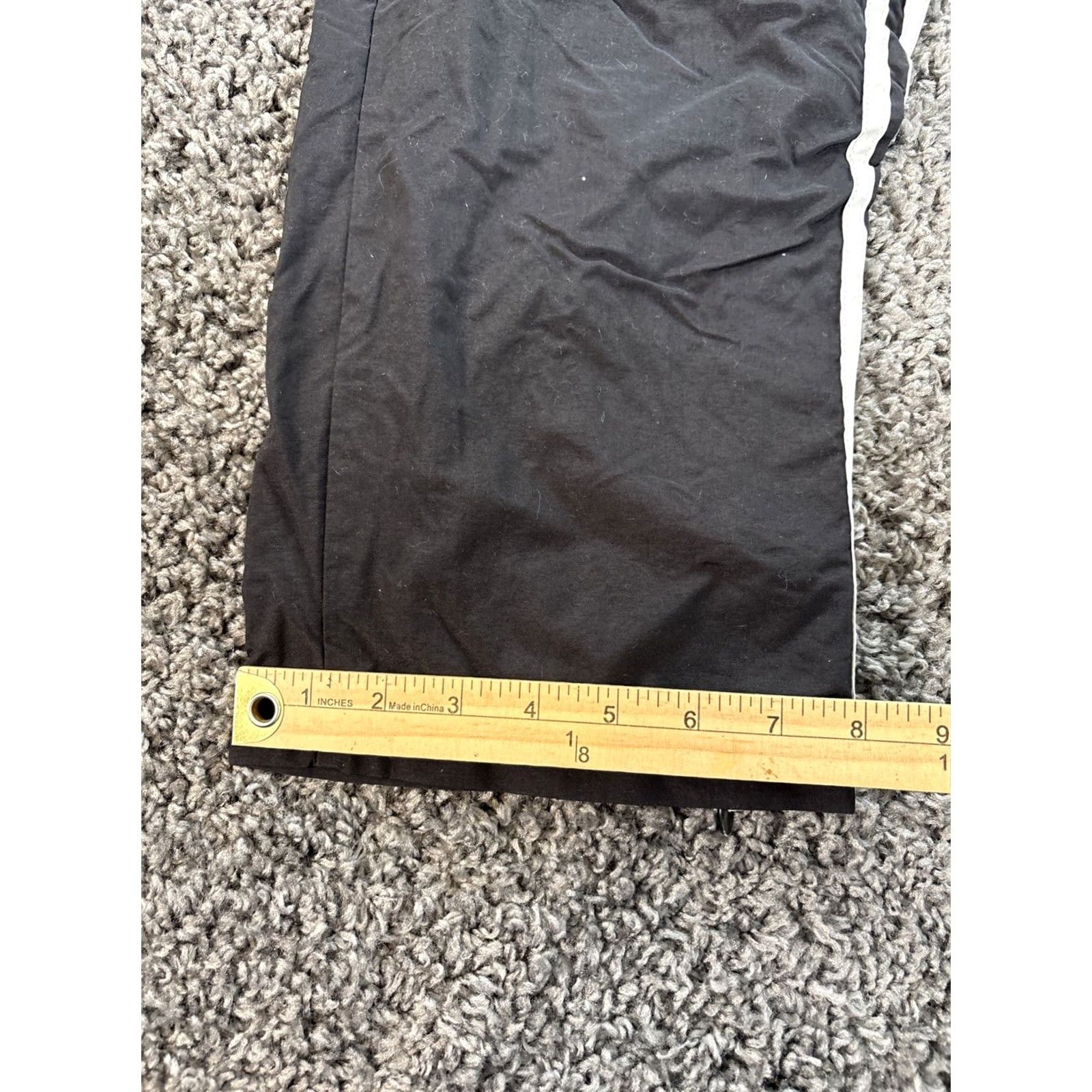 Adidas VINTAGE adidas Track Pants Mens M Black Pockets 70s Baggy Warm Ups Basketball Tightening Drawstring Size US 31 - 3 Thumbnail