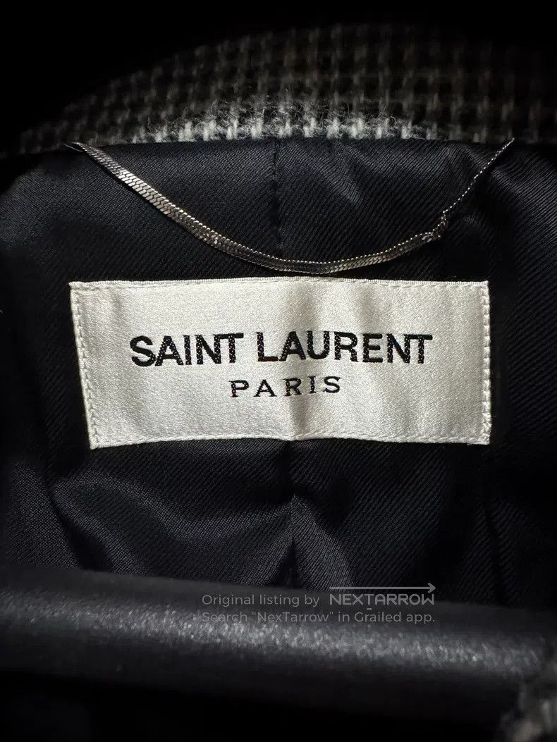 Saint Laurent Paris Saint Laurent Paris Double-breasted houndstooth coat Size US L / EU 52-54 / 3 - 6 Thumbnail