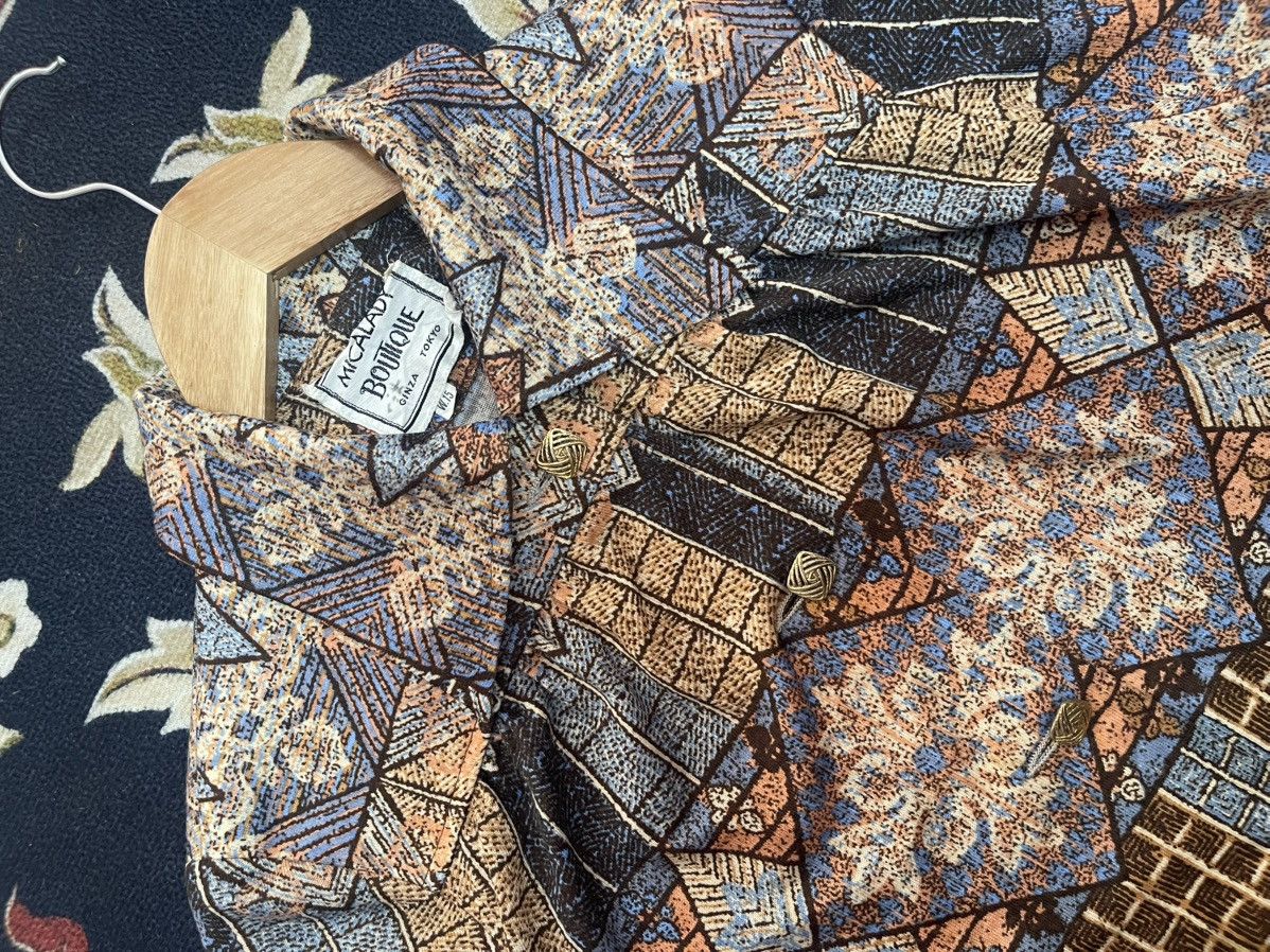 Designer × Japanese Brand × Vintage Micalady Vintage Pattern Shirt X Japanese Brand Size US L / EU 52-54 / 3 - 2 Thumbnail