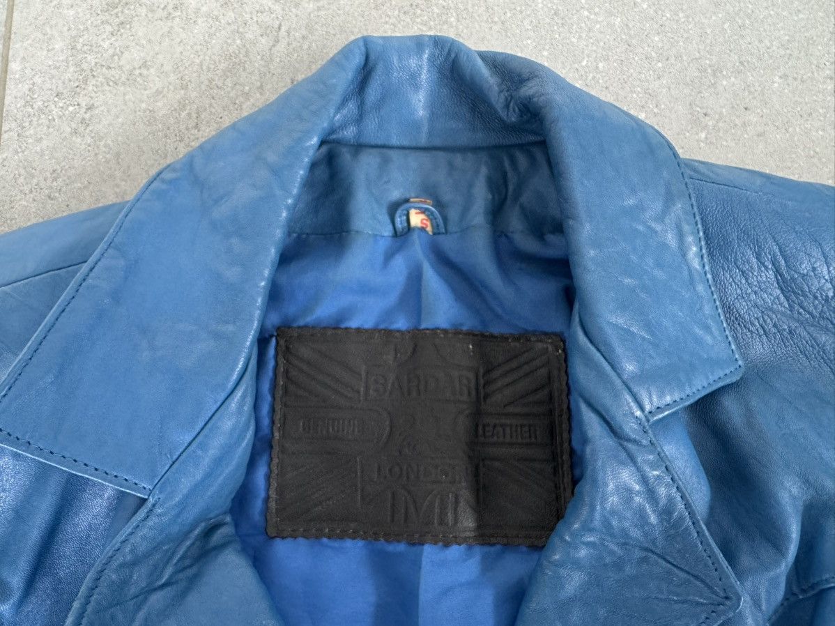 Vintage Vintage Sardar genuine leather blue cropped jacket Size S / US 4 / IT 40 - 3 Thumbnail