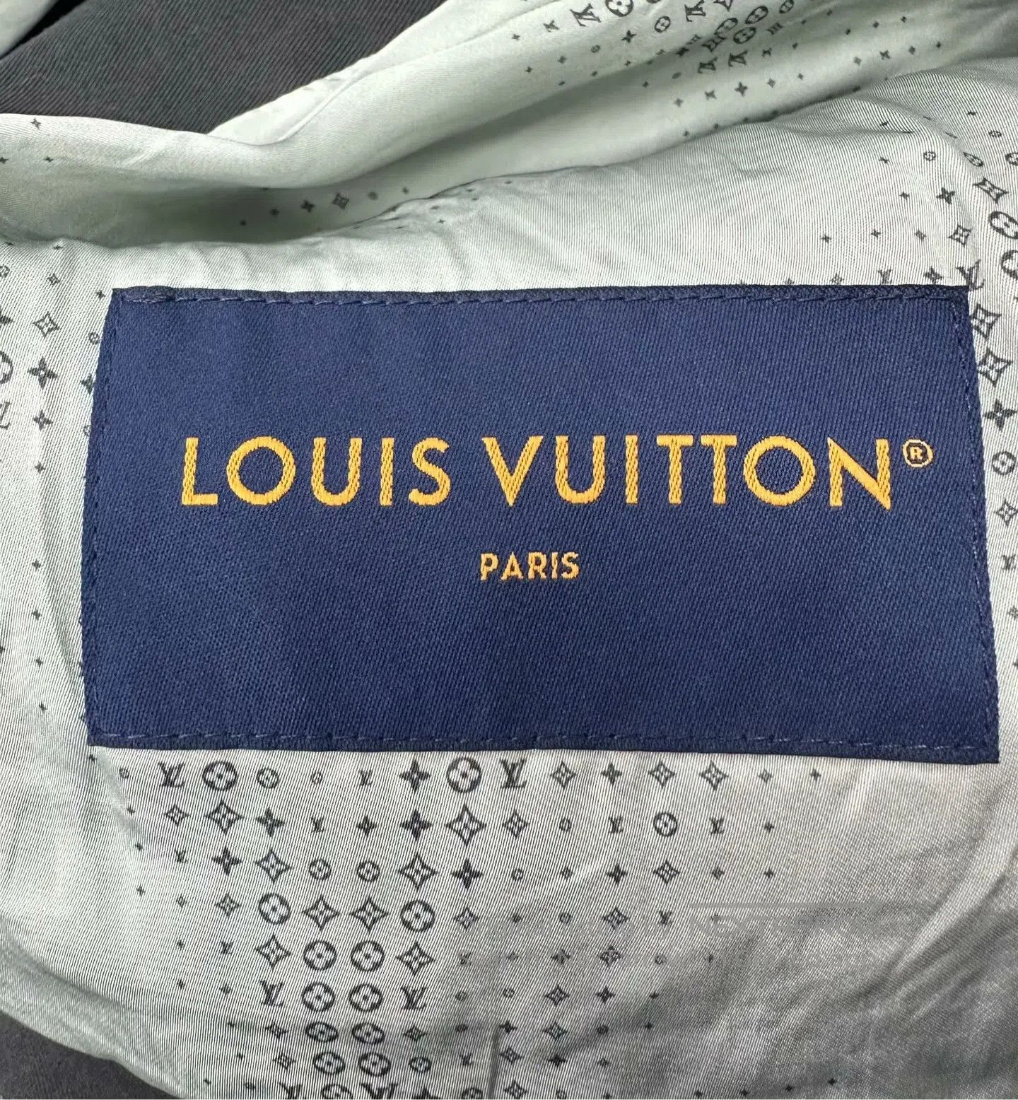 Louis Vuitton Louis Vuitton Black Beaded Letter Logo Collar Jacket| Size US L / EU 52-54 / 3 - 3 Thumbnail