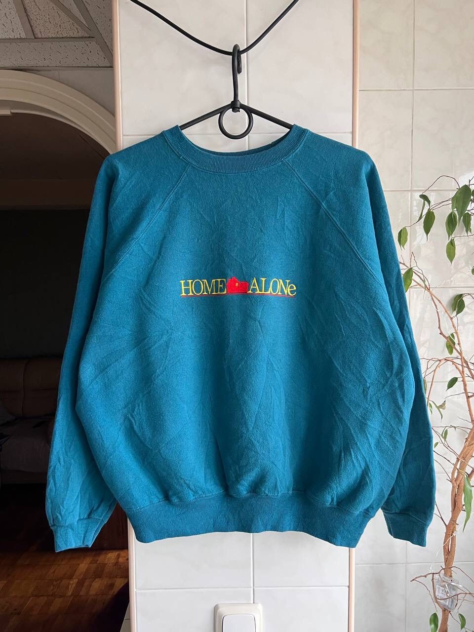 Designer × Vintage Vintage 1990s Promo Home Alone Sweatshirt by Hanes Crewneck Size US M / EU 48-50 / 2 - 6 Thumbnail