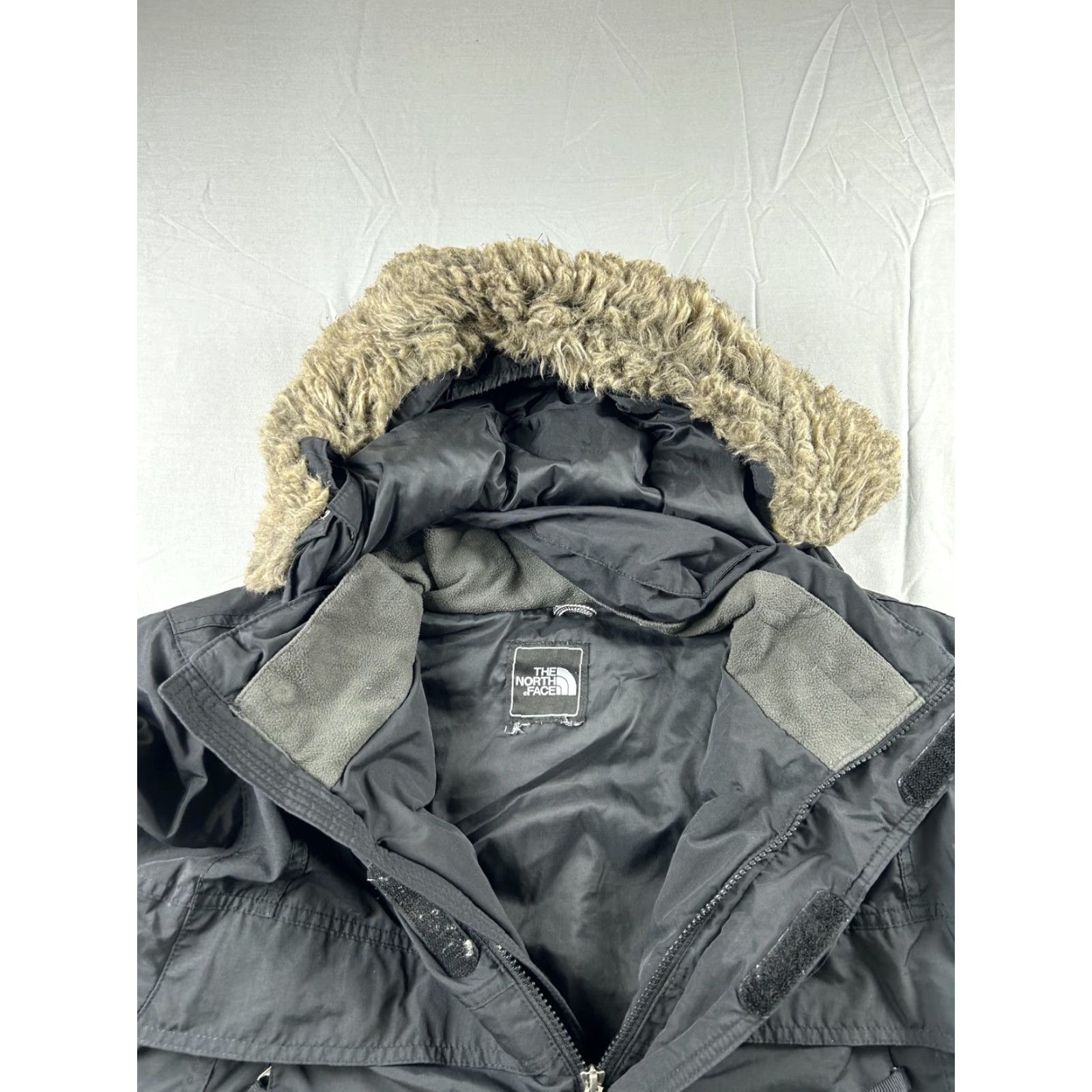 The North Face The North Face HyVent 550 Down Hooded Parka Mens Small Black Fur Trim Zip Pockets Coat Jacket Size US S / EU 44-46 / 1 - 3 Thumbnail