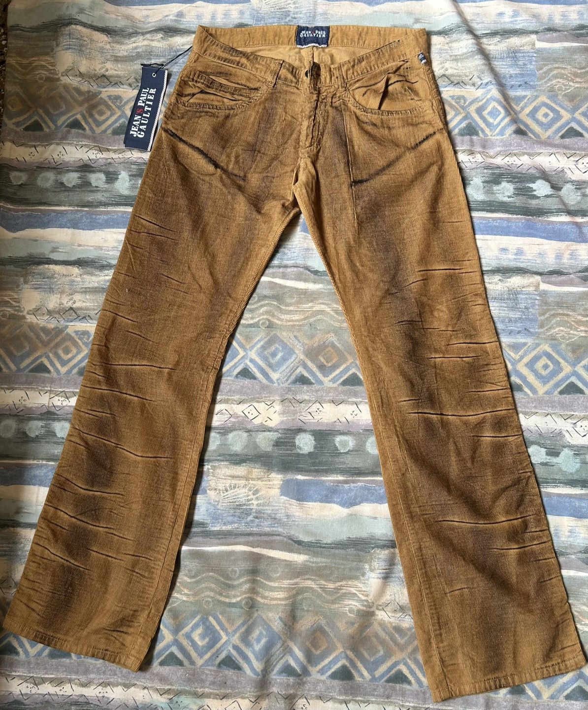 Jean Paul Gaultier × Vintage NWT Jean Paul Gaultier Brown Corduroy Women’s Pants Size 32" / US 10 / IT 46 - 2 Thumbnail