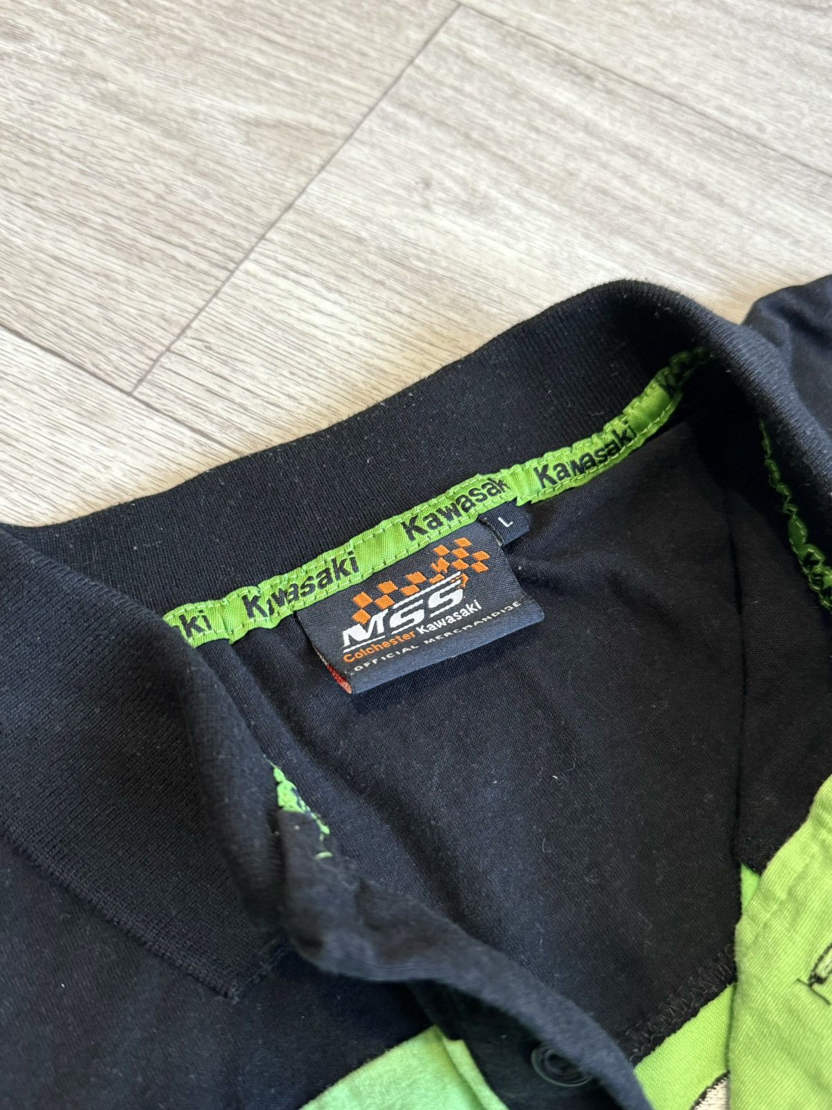 Vintage 🔷Vintage Kawasaki Racing Polo 90s🔷 Size US L / EU 52-54 / 3 - 4 Thumbnail