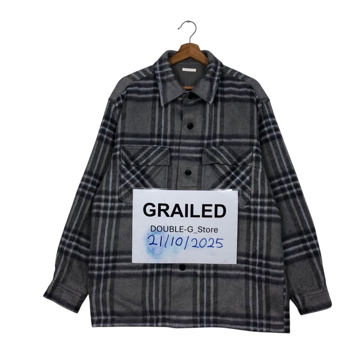 Japanese Brand 📌Vintage Wool Button Jacket GU Japan Tartan Issey Miyake Size US L / EU 52-54 / 3 - 1 Thumbnail