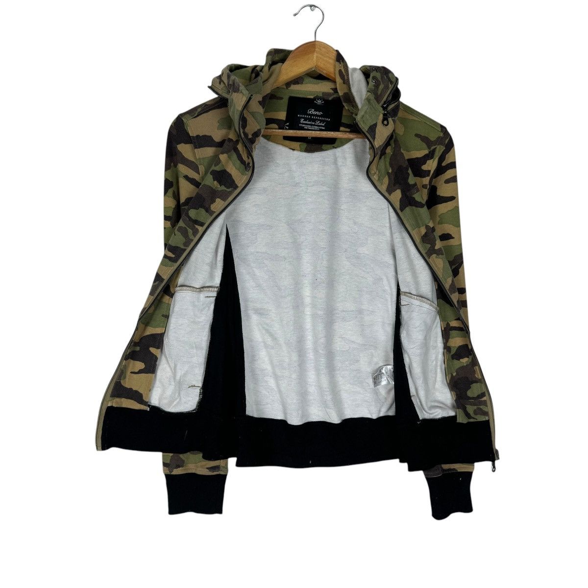 If Six Was Nine 🌟BENO MODERN BOXER HOODIE CAMO JACKET Size M / US 6-8 / IT 42-44 - 8 Thumbnail