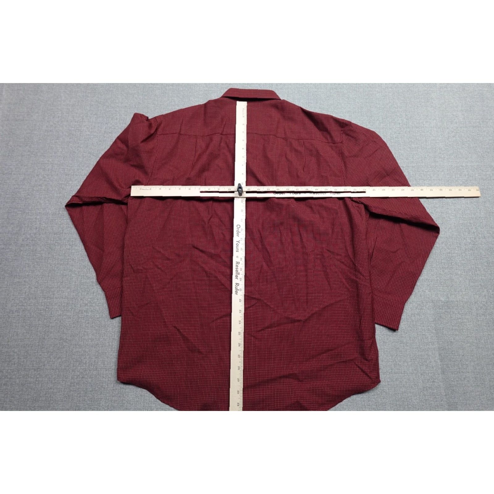 Pendleton VINTAGE Pendleton Wool Shirt Men L Red Check Worsted Wool Button-Up 90s USA Mens Size US L / EU 52-54 / 3 - 6 Thumbnail