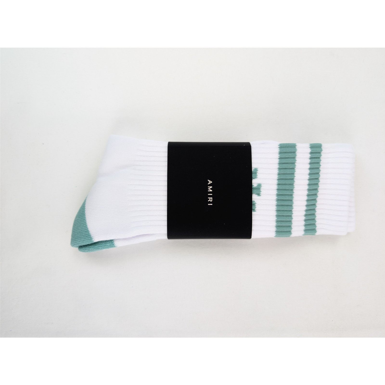 Amiri o1rshd1 Q:2 / Size: 43-44 / MA Stripe Socks White / Seacrest Size ONE SIZE - 3 Thumbnail