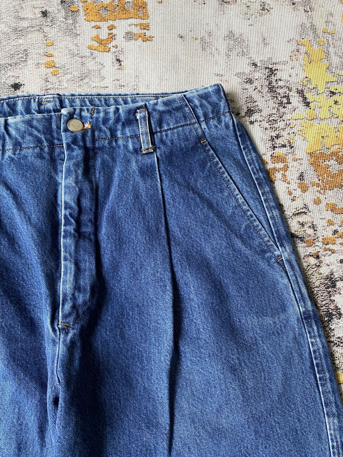 Comme des Garcons Homme Vintage 80’s Comme Des Garcons Homme Cropped Baggy Jeans Size US 31 - 9 Thumbnail