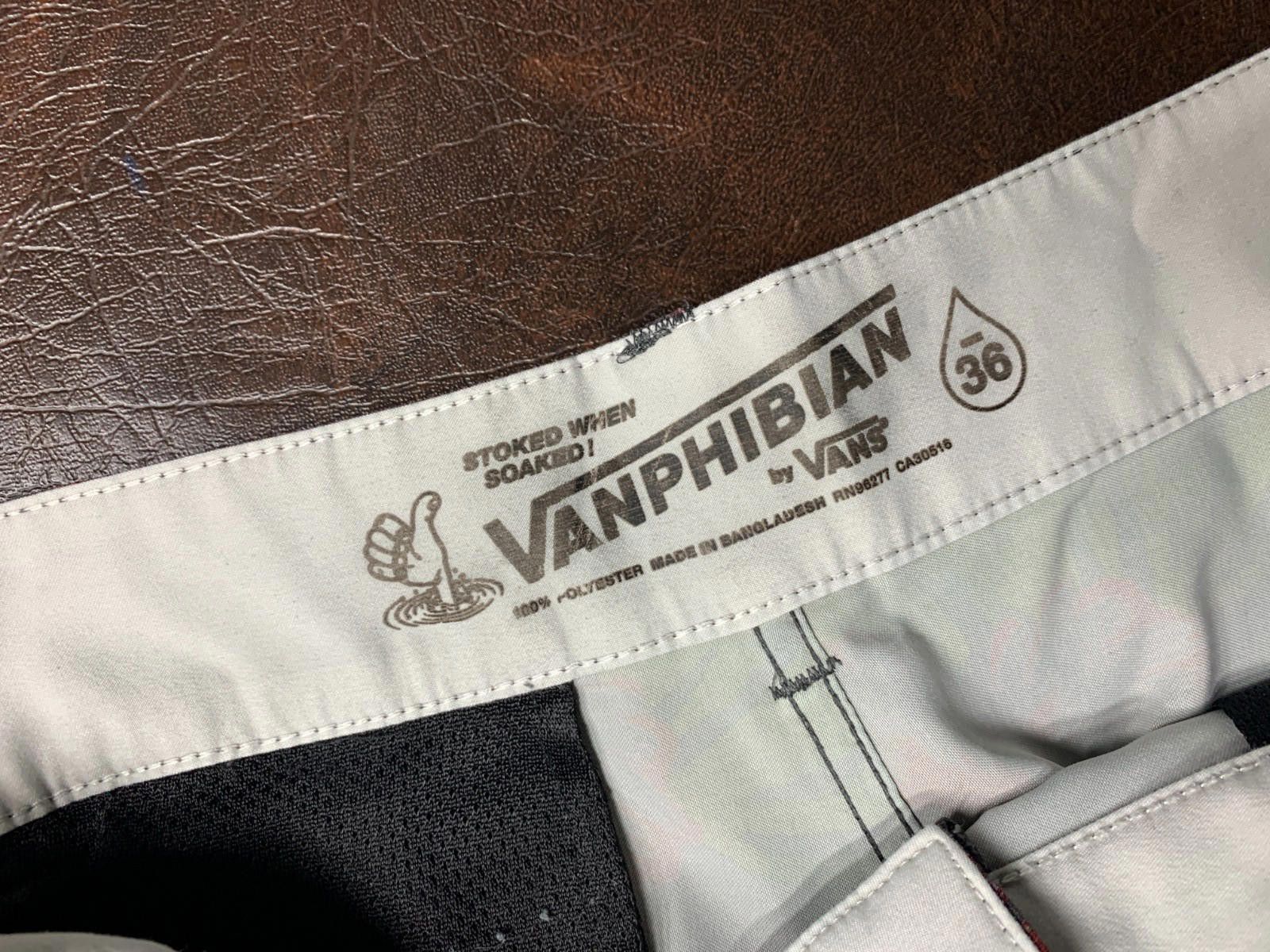 Designer Vanphibian Vans Hybrid Shorts Mens 36 Floral Quick Dry (280) Size US 36 / EU 52 - 7 Thumbnail