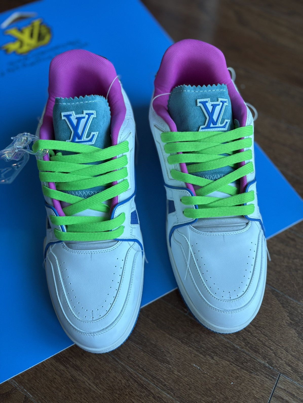 Louis Vuitton RARE Louis Vuitton Virgil Upcycled Trainer SoHo Exclusive Size US 12 / EU 45 - 4 Thumbnail