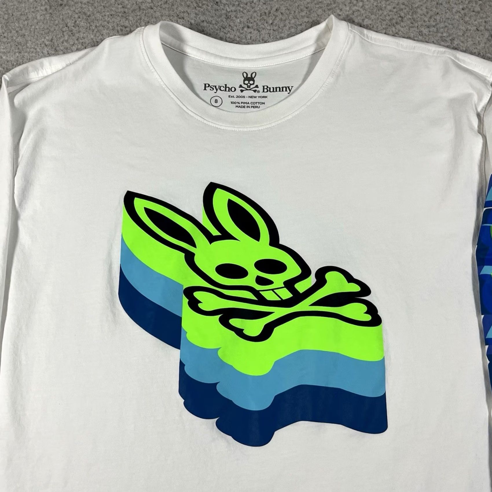 Psycho Bunny Psycho Bunny Shirt Mens 2XL White Long Sleeve Graphic Pima Cotton Logo Size US XXL / EU 58 / 5 - 7 Thumbnail