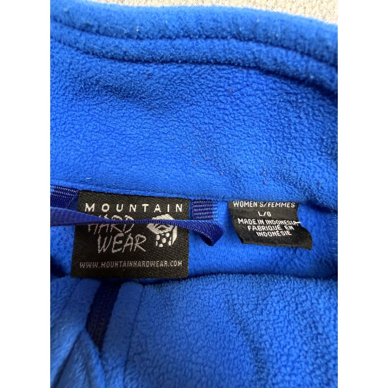 Mountain Hardwear Mountain Hardwear Women L Fleece 1/3 Zip Pullover Blue Hiking Outdoor Sweatshirt Size L / US 10 / IT 46 - 2 Thumbnail