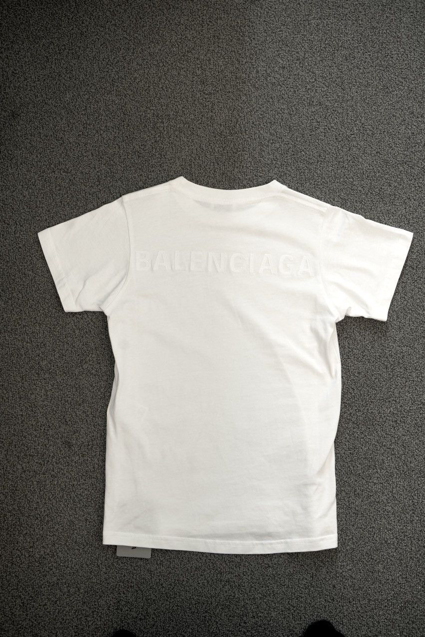 Balenciaga BALENCIAGA T-shirt White 100% Cotton Crew Neck Short Sleeves Size XS / US 0-2 / IT 36-38 - 1 Thumbnail