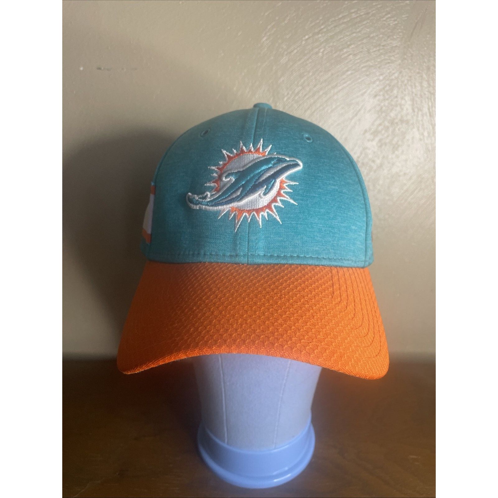 New Era Miami Dolphins New Era 39thirty Flex Fitted Hat Cap M/L Size US L / EU 52-54 / 3 - 2 Thumbnail