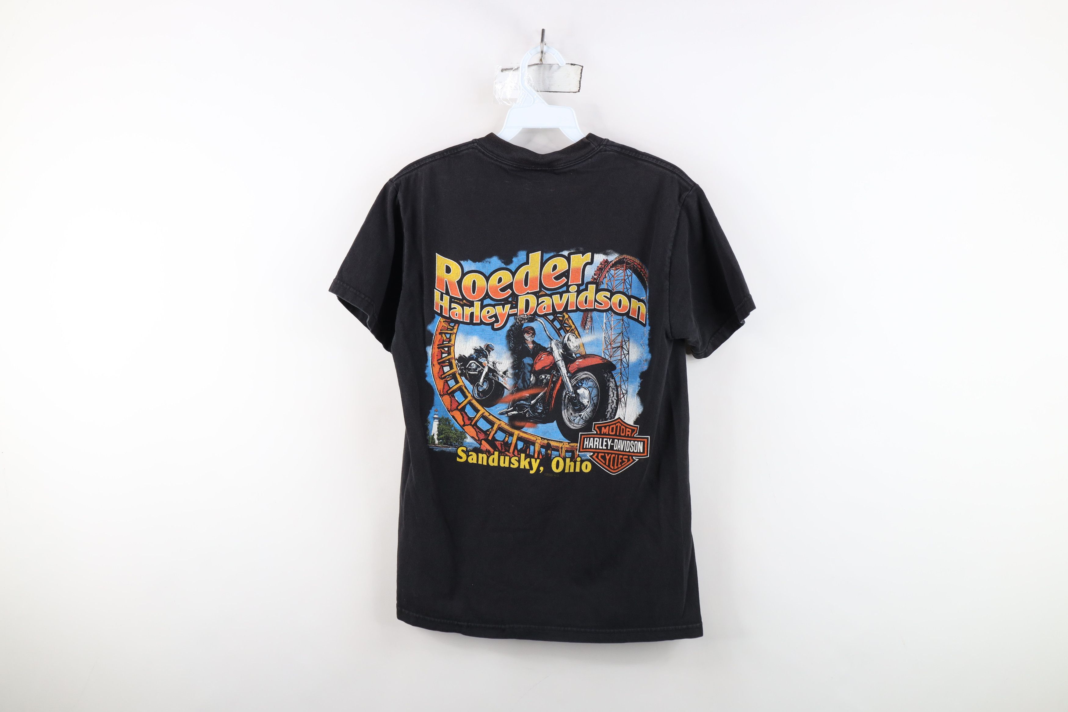 Harley Davidson Vintage Y2K Harley Davidson Up And Ride T-Shirt Black USA Size US S / EU 44-46 / 1 - 12 Thumbnail
