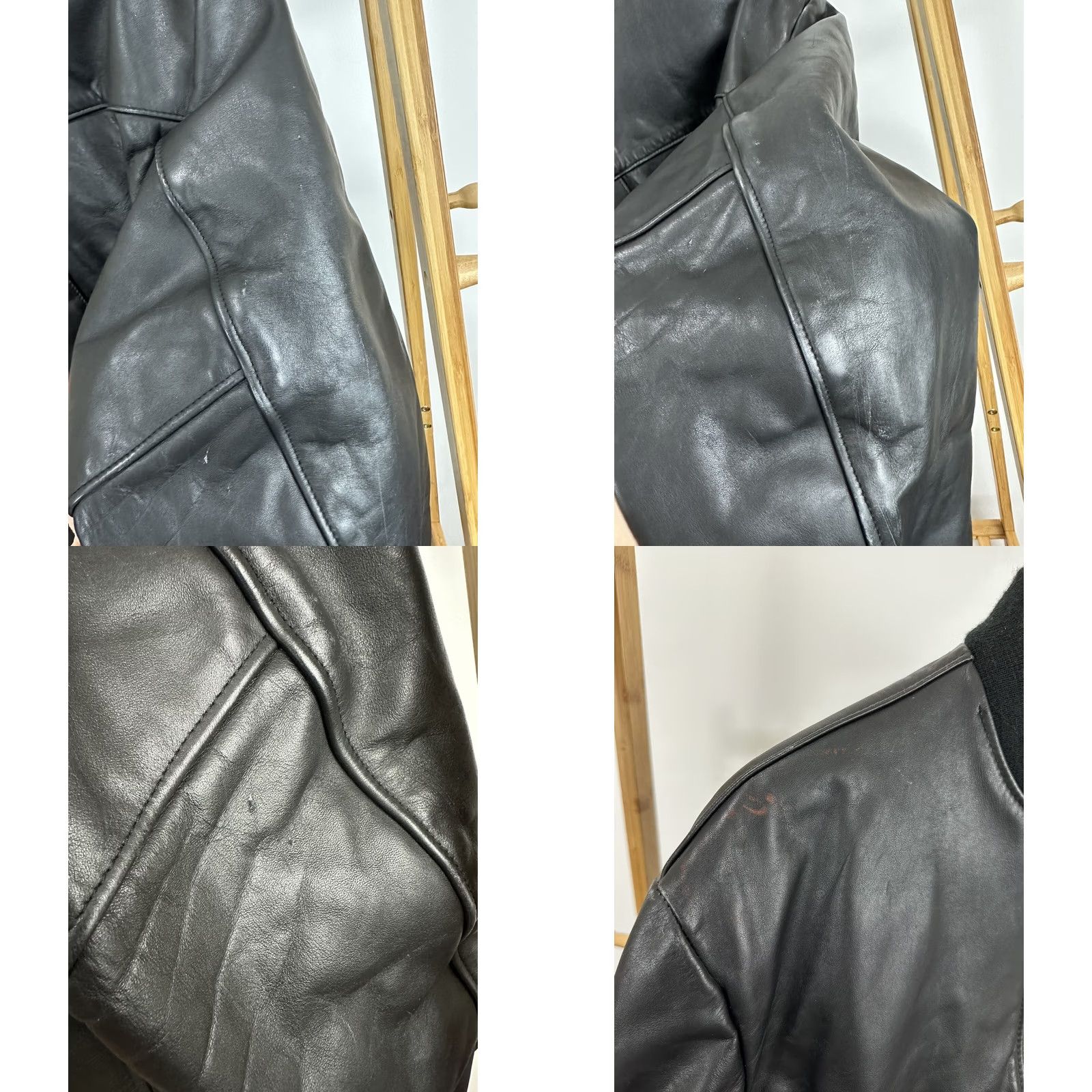 Schott VTG Schott MA-1 1949 Dark Brown Leather Bomber Jacket Size 44 USA Mens Jacket Brown MA-1 USA Size US S / EU 44-46 / 1 - 8 Thumbnail
