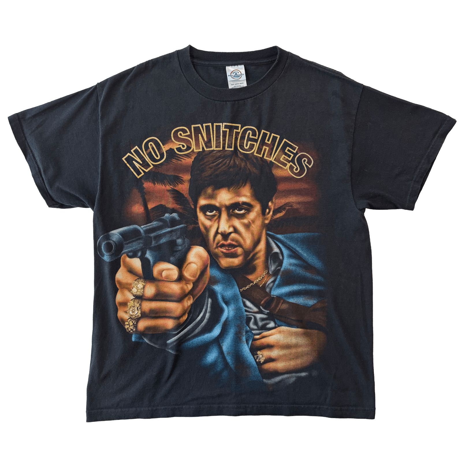 Vintage Scarface No Snitches Tshirt Y2K