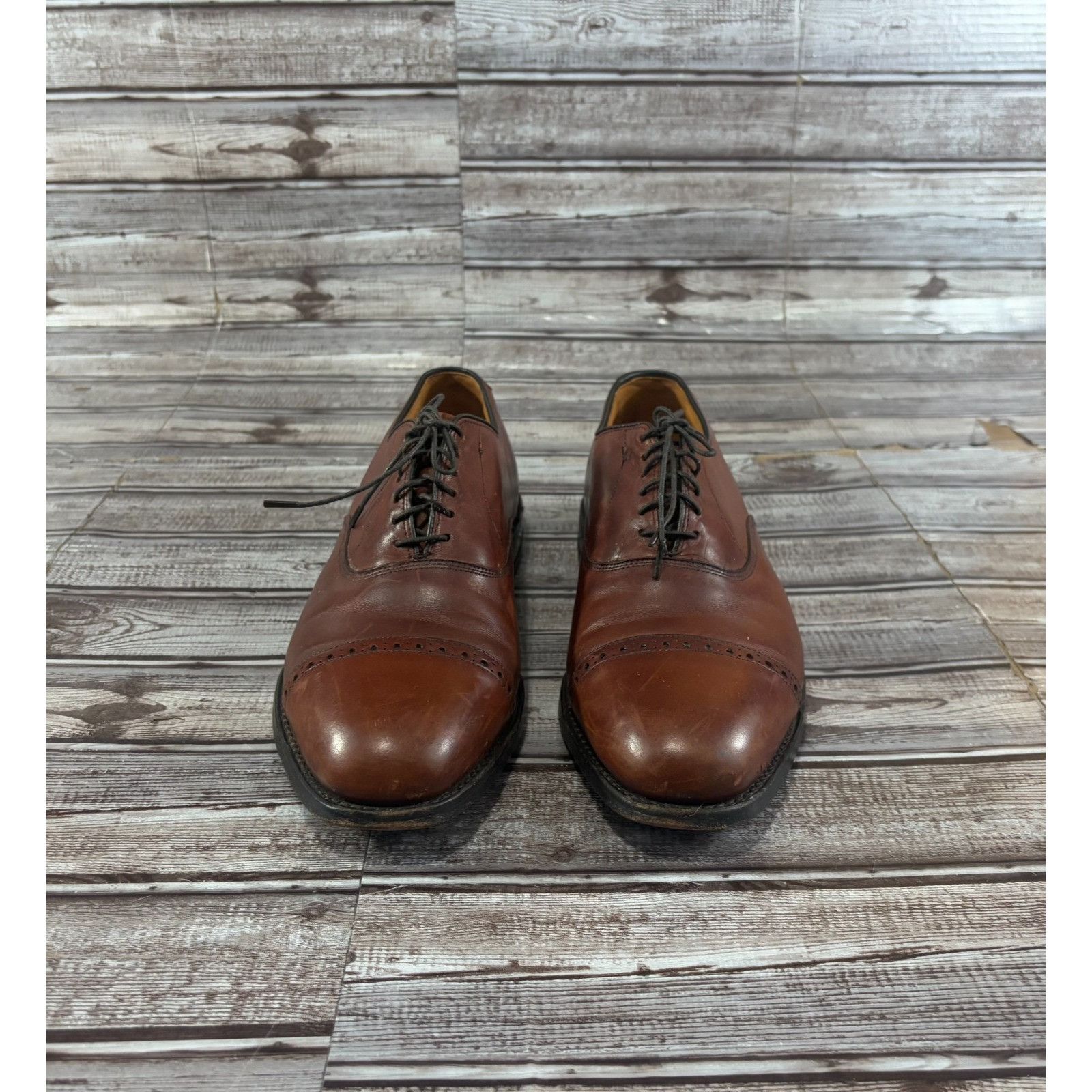 Allen Edmonds Allen Edmonds Byron Leather Cap Toe Oxford Dress Shoes Size Size US 9.5 / EU 42-43 - 2 Thumbnail