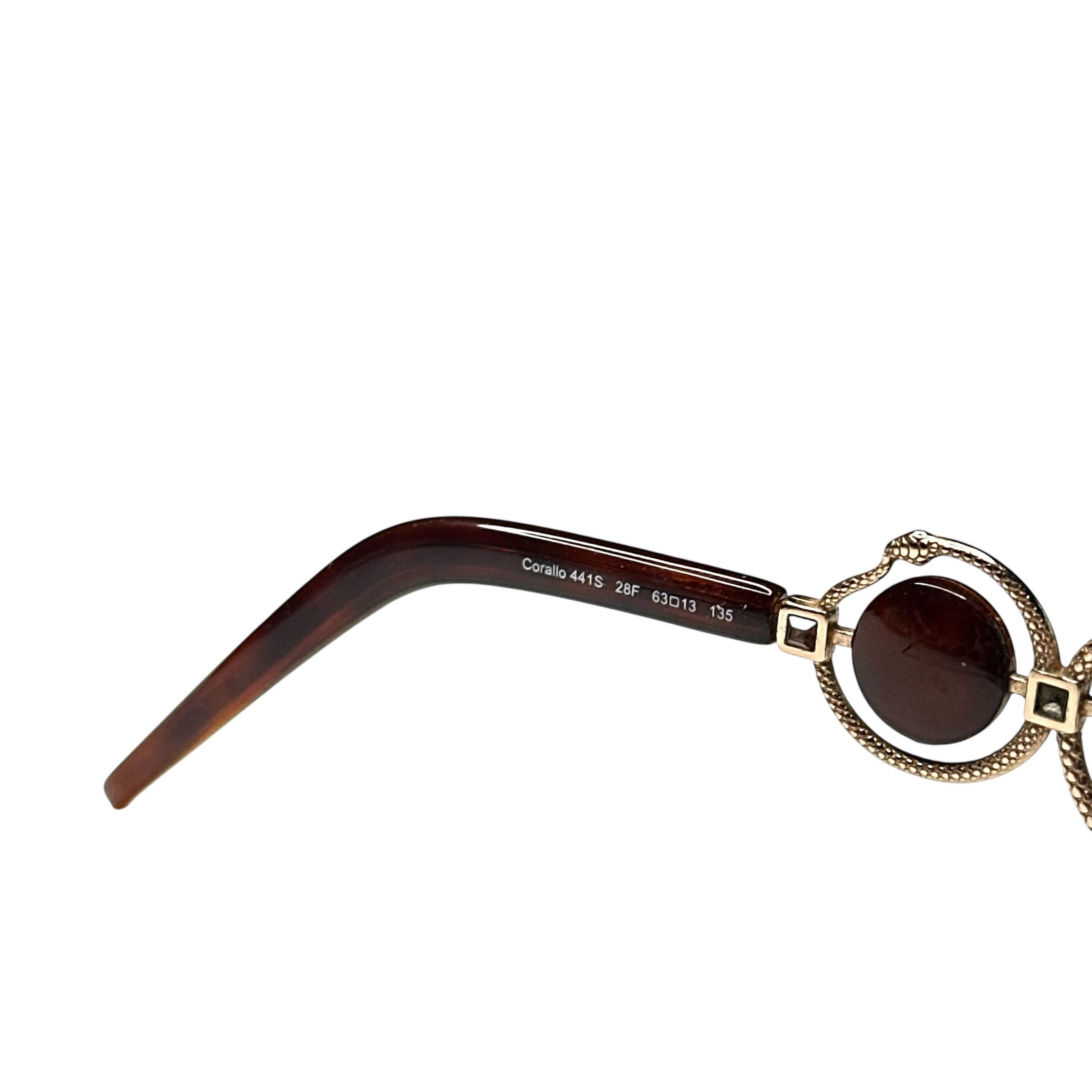 Roberto Cavalli Cavalli Round Snakes Futuristic Sunglasses Size ONE SIZE - 7 Thumbnail