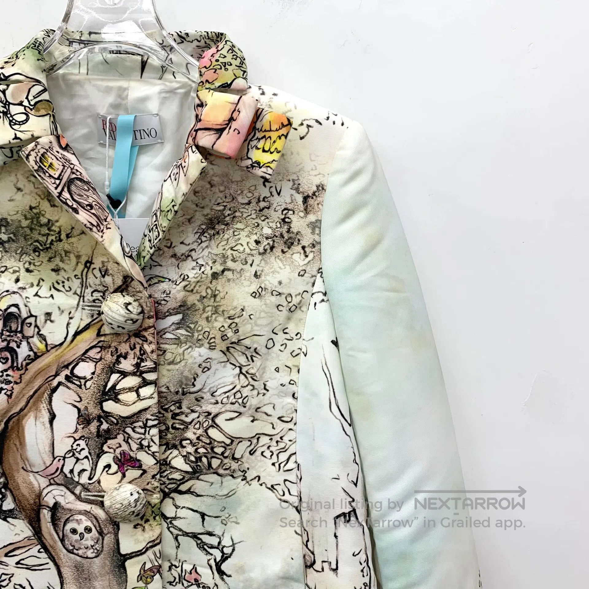 Valentino Valentino Multi-color Painted Oil Painting Collar Single B Size XS / US 0-2 / IT 36-38 - 3 Thumbnail