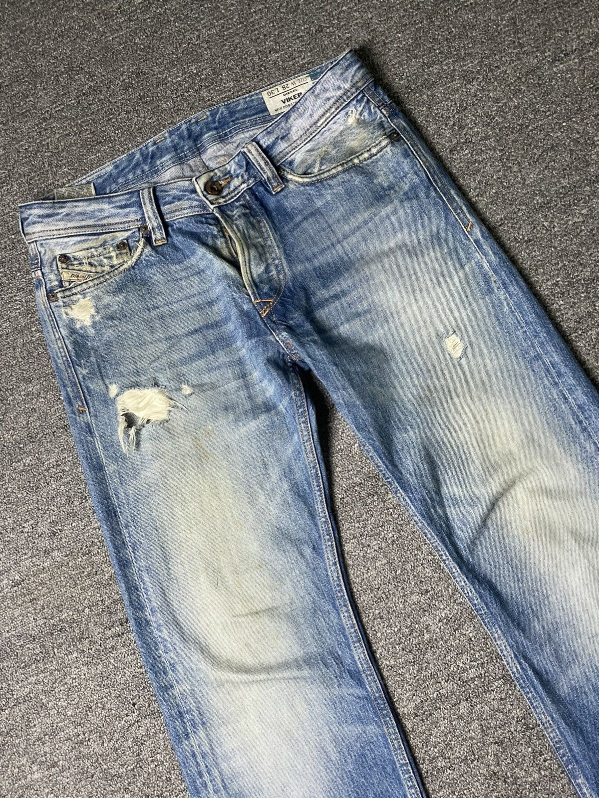 Diesel × Vintage Vintage DIESEL VIKER Distressed Denim Jeans (106) Size US 31 - 3 Thumbnail