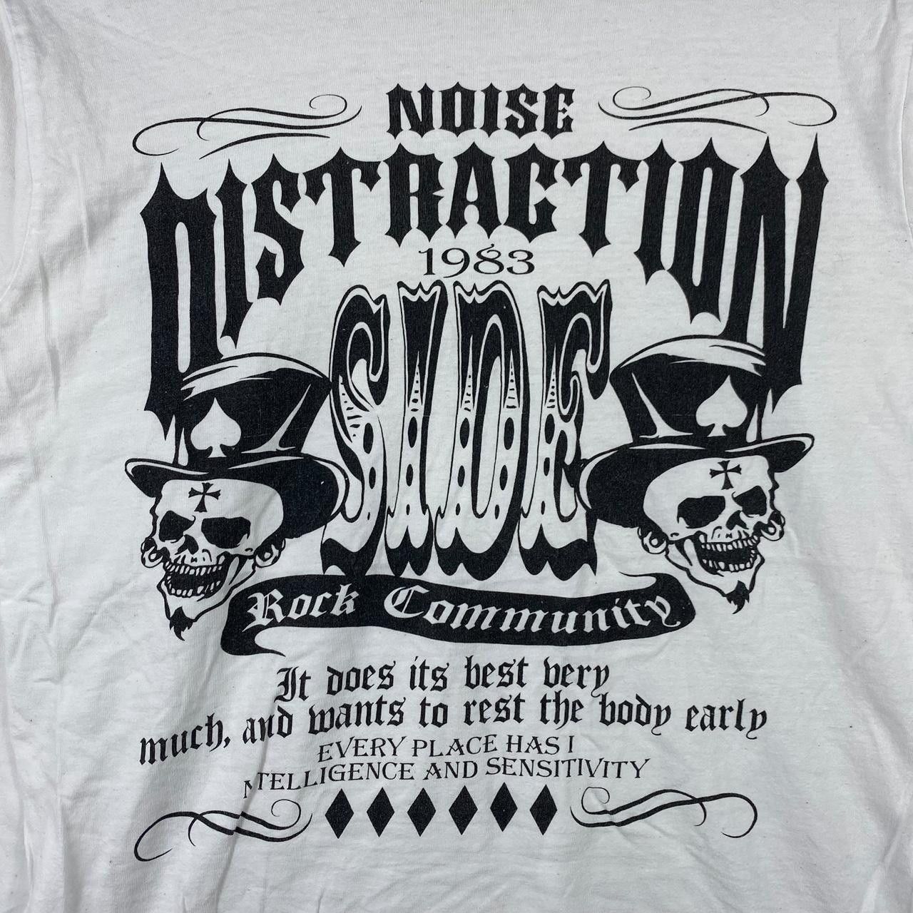 Other JAPAN NOISE DISTRACTION Rock Community Skull Tee Shirt Top Size S / US 4 / IT 40 - 3 Thumbnail
