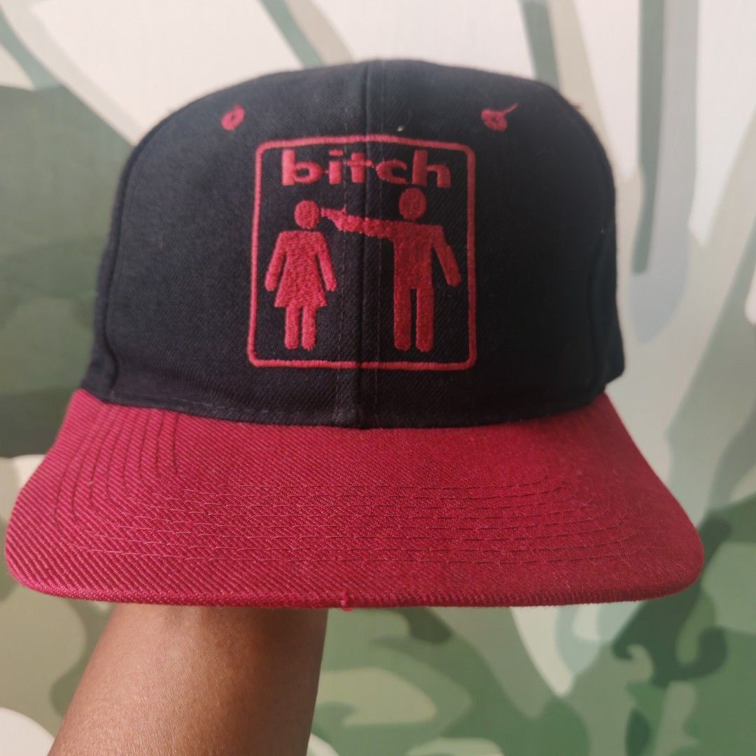90s bitch skateboards ロングビルキャップ Girl Skateboards Vintage 90s Bitch Skateboards Snapback Cap USA