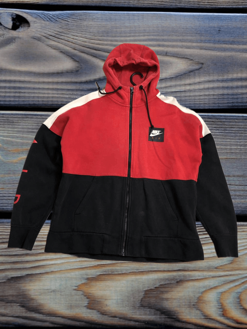 Nike Fleece Hoodie Nike Air White Red Nike Hoodie Nike Size US M / EU 48-50 / 2 - 1 Thumbnail
