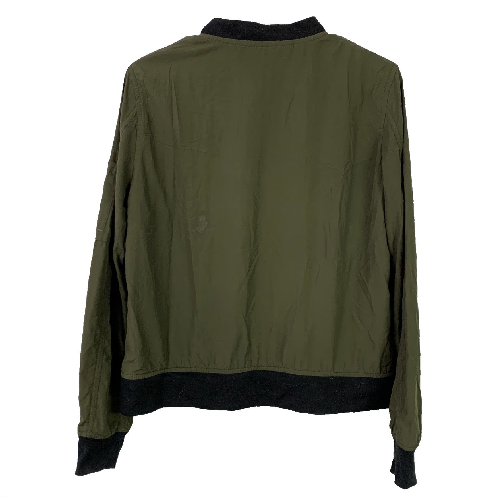 Zara Zara Bomber Jacket Army Green Black Gold Lightweight Medium Jacket Mens Fashion Casual Size M / US 6-8 / IT 42-44 - 6 Thumbnail