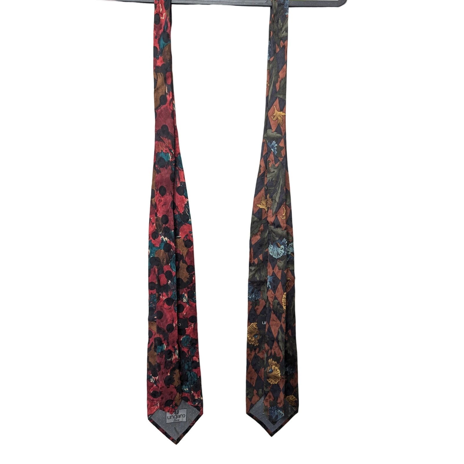 Ungaro Paris Ungaro Paris Vintage Mens Silk Ties (2) Size ONE SIZE - 1 Thumbnail