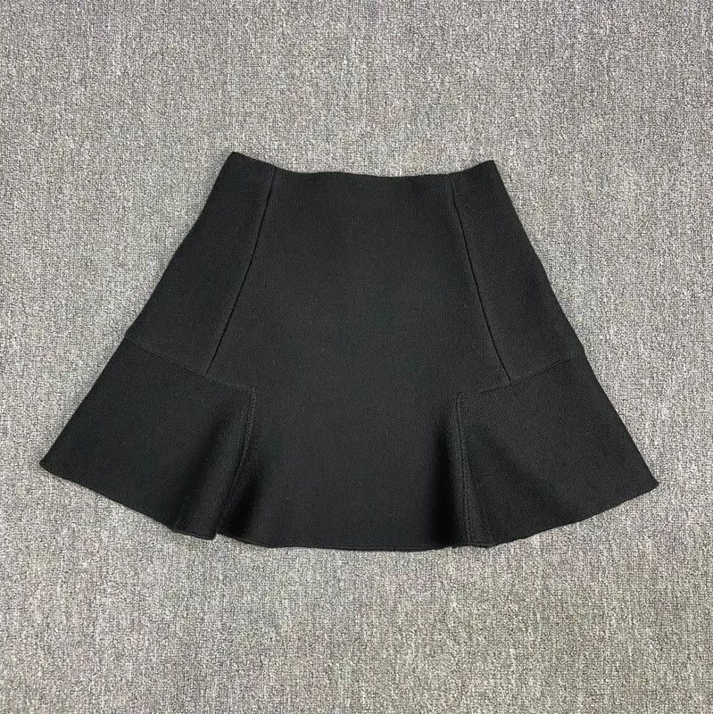 Louis Vuitton Louis Vuitton Black Cotton Women's Skirt 0089 Size 23" - 1 Thumbnail