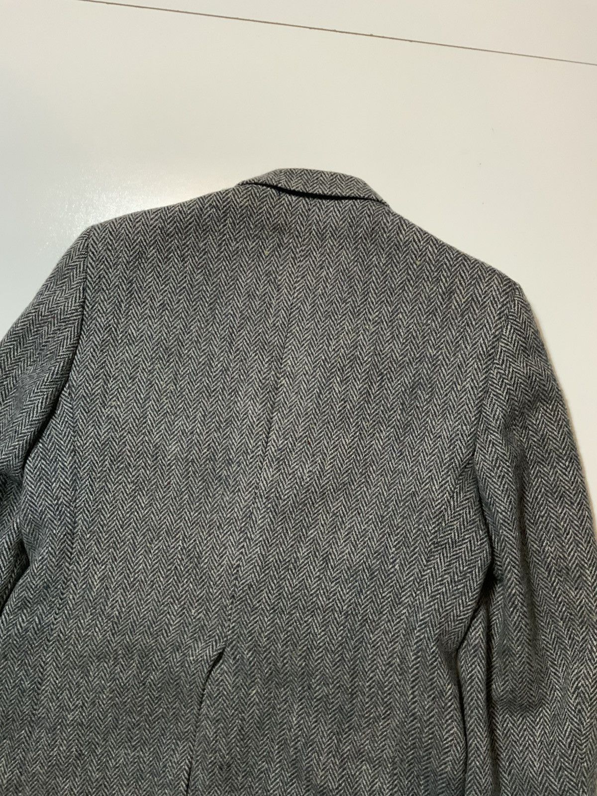 Harris Tweed VTG Harris Tweed Handwoven Wool Herringbone Blazer Jacket Size 42R - 9 Thumbnail