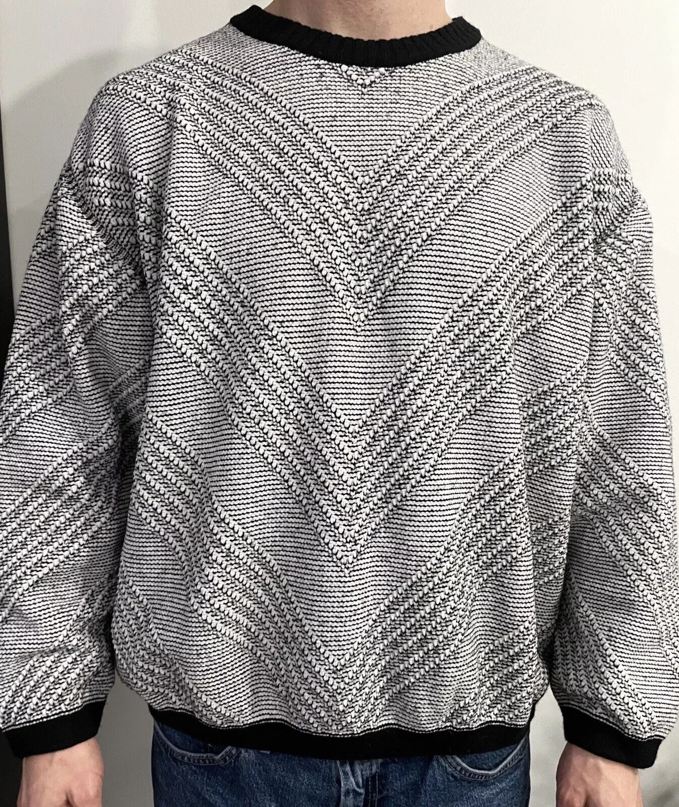 Cortigiani Cortigiani Wool Sweater Mens Gray Pullover Knit size IT-54 Size US M / EU 48-50 / 2 - 4 Thumbnail