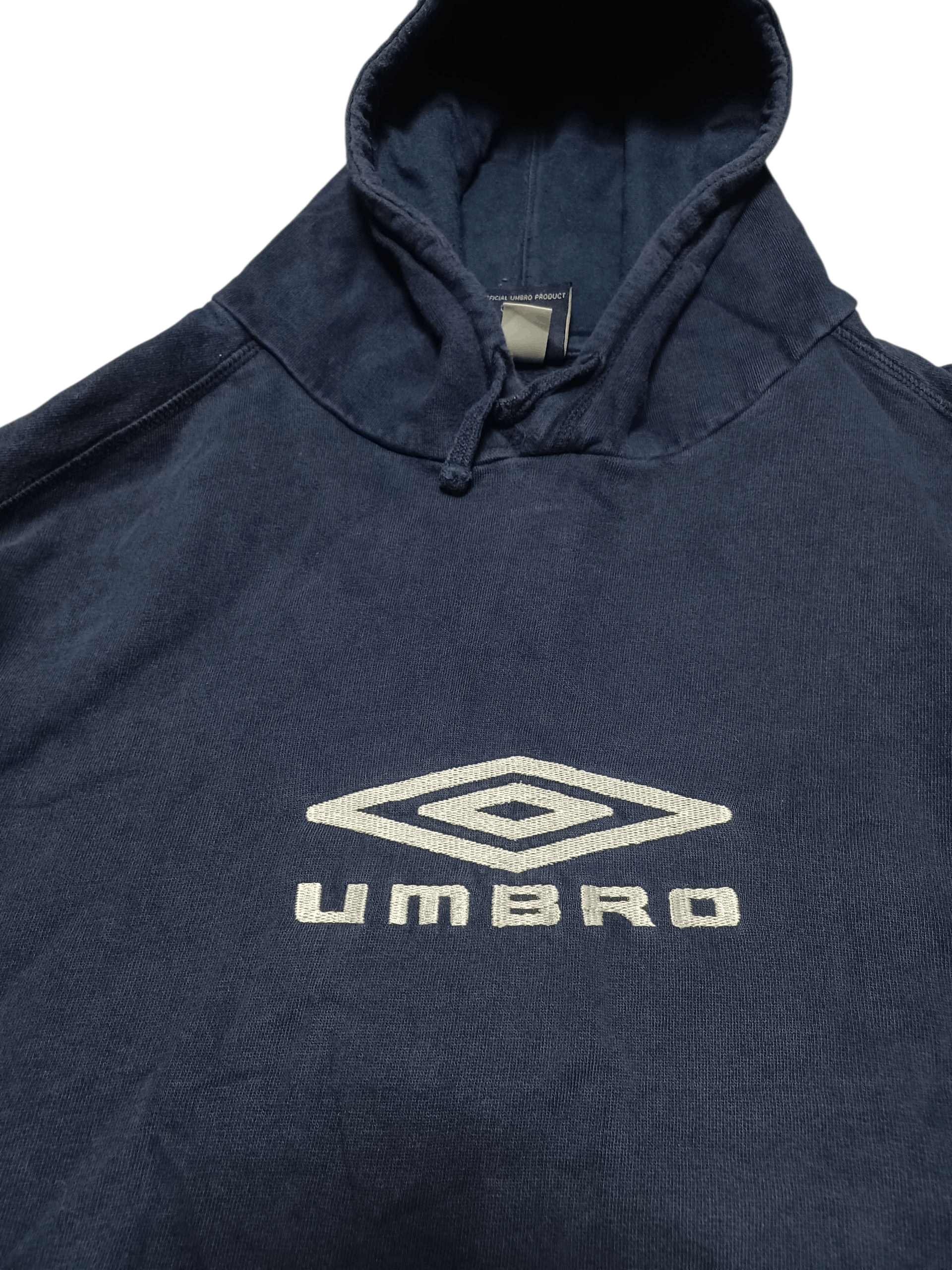 Umbro UMBRO VINTAGE BIGLOGO EMBROIDERED HOODIE DRILL SPORTSWEAR Size US L / EU 52-54 / 3 - 2 Thumbnail