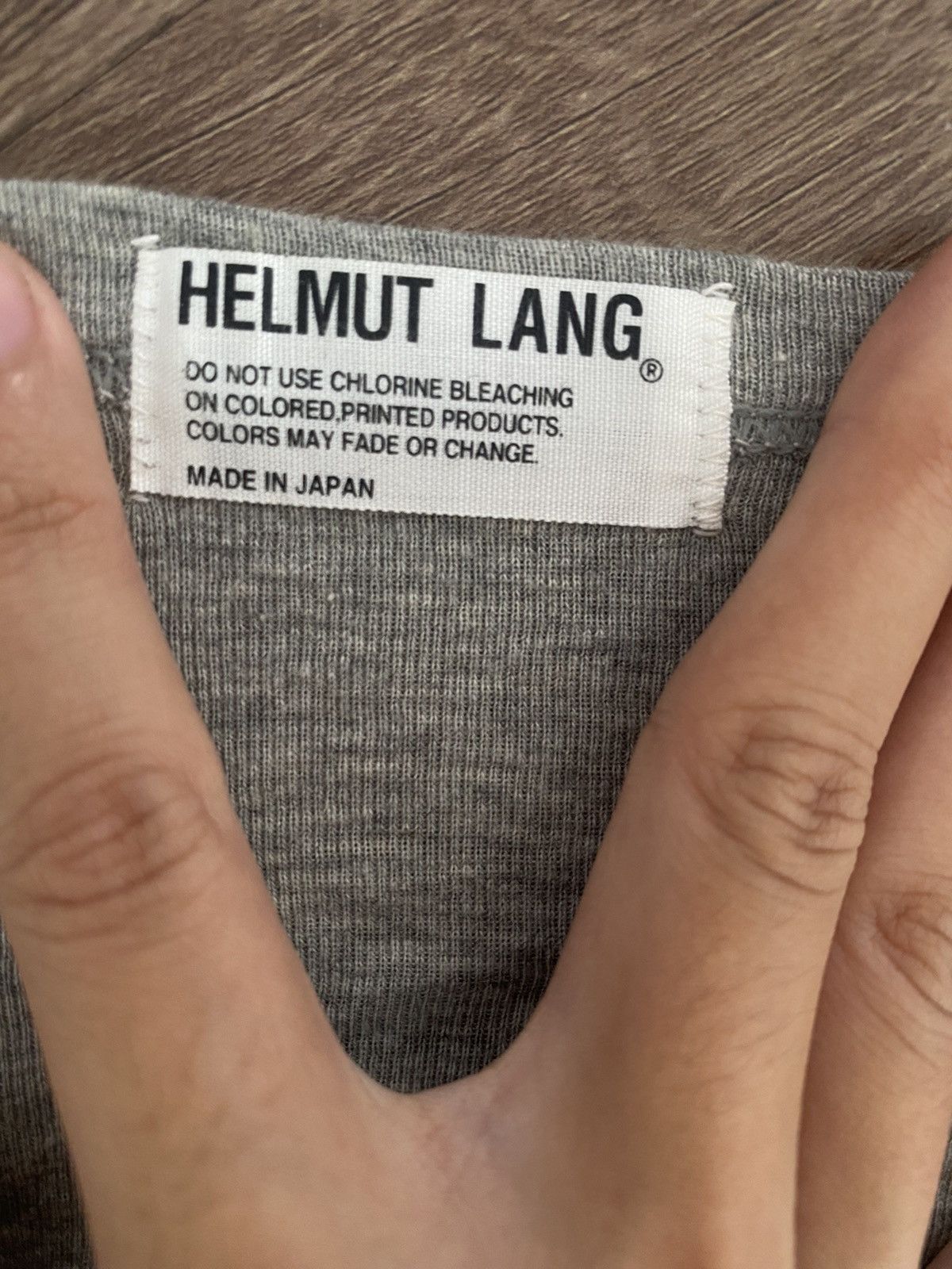 Helmut Lang Helmut Lang Grey Tee Size US M / EU 48-50 / 2 - 8 Thumbnail