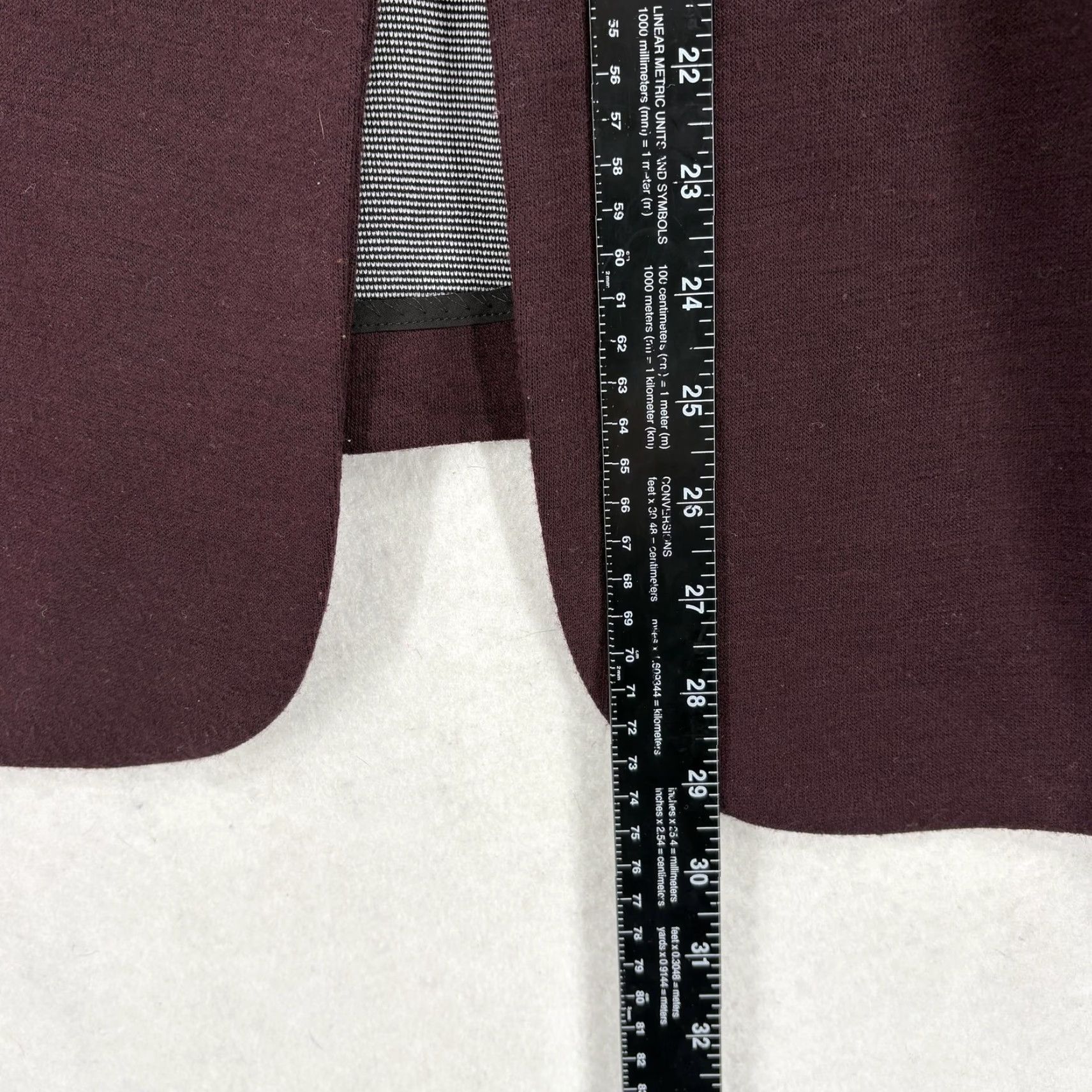 Vintage Skies Are Blue Blazer Womens 2X Burgundy Knit Lined Open Front Pockets 3/4 Sleeve Casual Business Vintage No Size XXL / US 16-18 / IT 52-54 - 7 Thumbnail