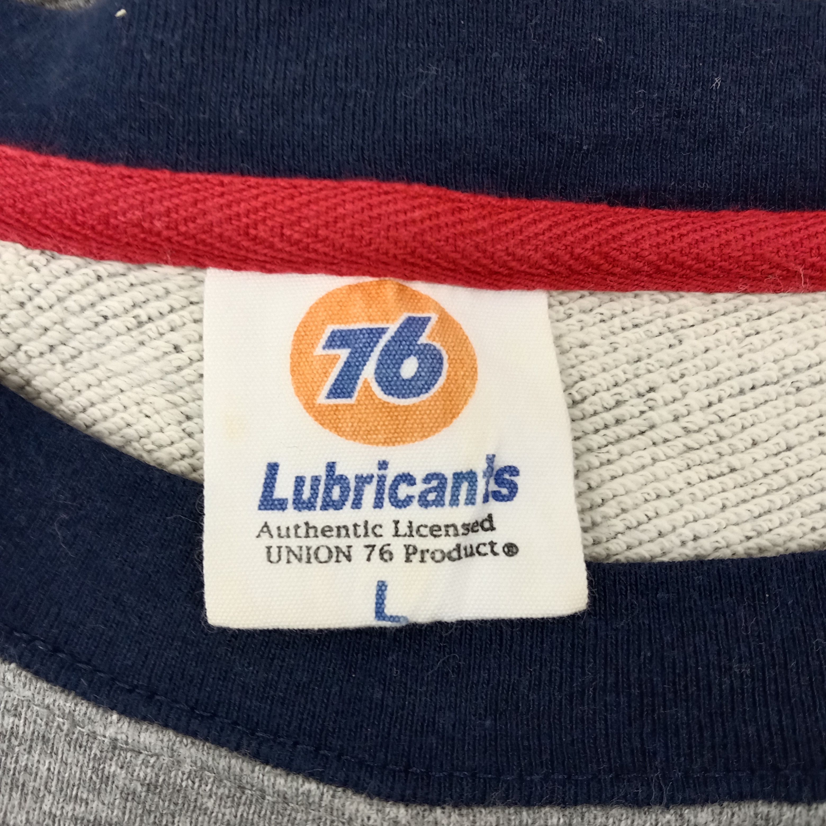 Japanese Brand Lubricant 76 Motor Oil Raglan racing Fuel Sweatshirt C261N5 Size US M / EU 48-50 / 2 - 5 Thumbnail