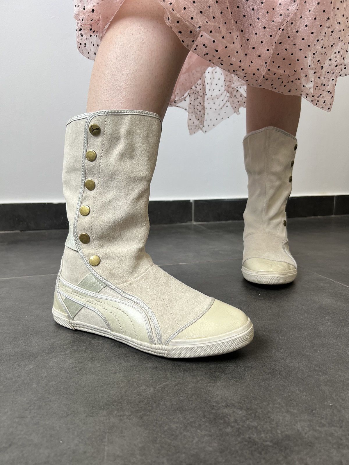 Puma × Vintage Puma Vintage high Boxer Boots y2k Size US 6.5 / IT 36.5 - 1 Thumbnail