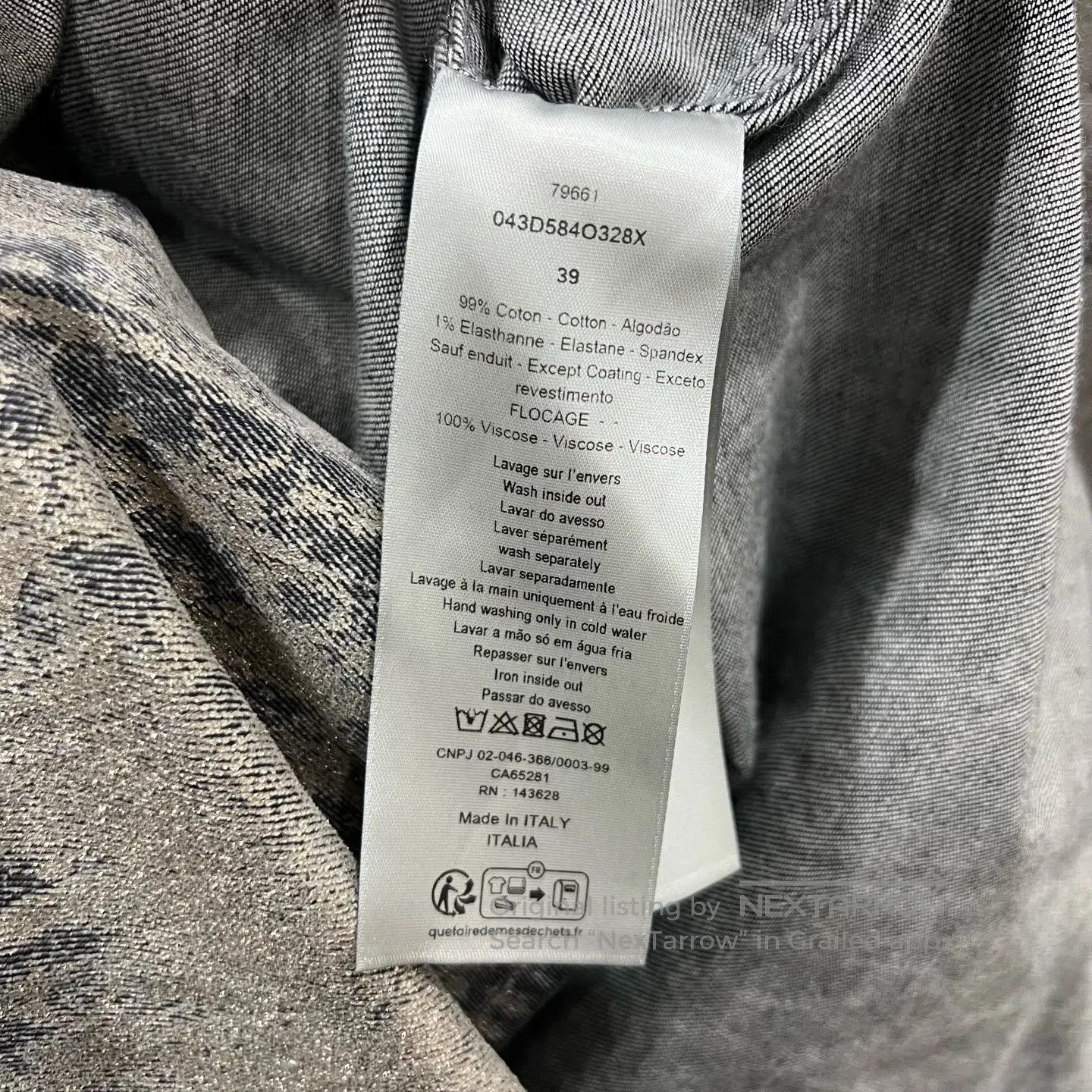 Dior Dior Metallic Glitter All-Over Print Shirt Jacket| Size US XXS / EU 40 - 6 Thumbnail