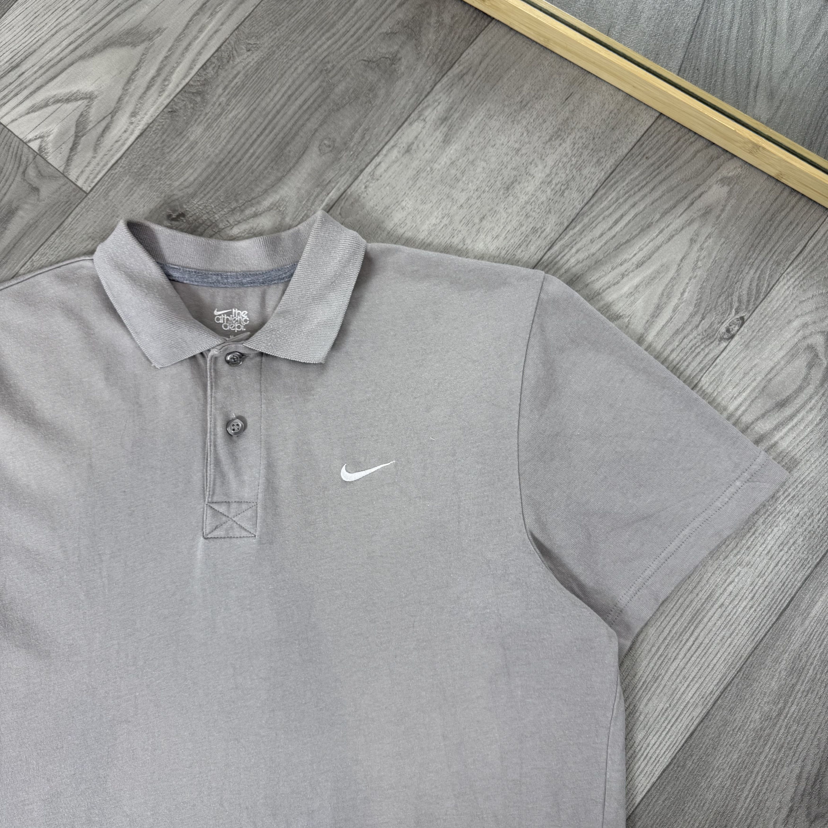 Nike Vintage Nike Grey Polo Tee Shirt M Size US M / EU 48-50 / 2 - 2 Thumbnail