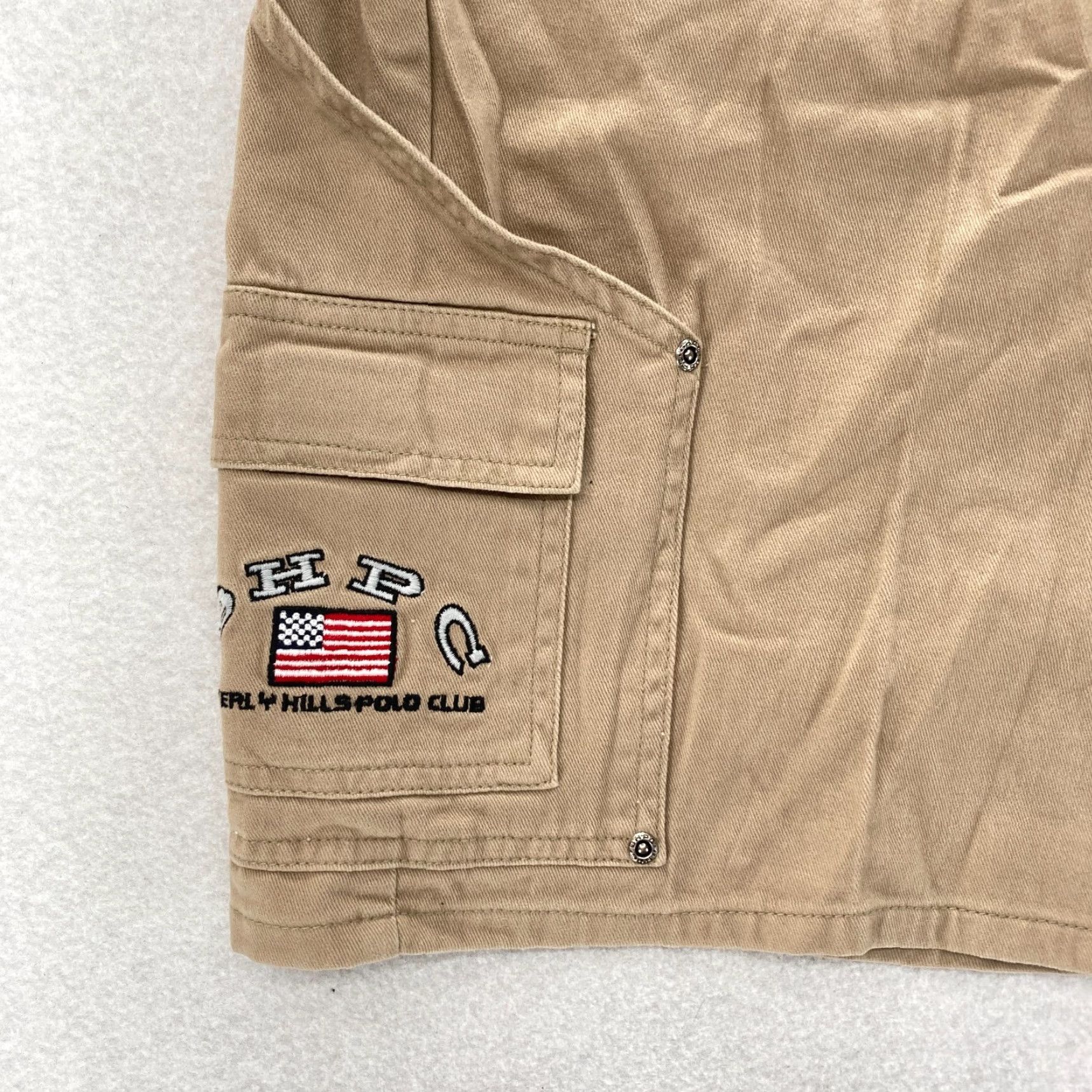 Beverly Hills Polo Club Vintage Beverly Hills Polo Club Carpenter Shorts Mens 34 Khaki Beige Embroidered Size US S / EU 44-46 / 1 - 2 Thumbnail