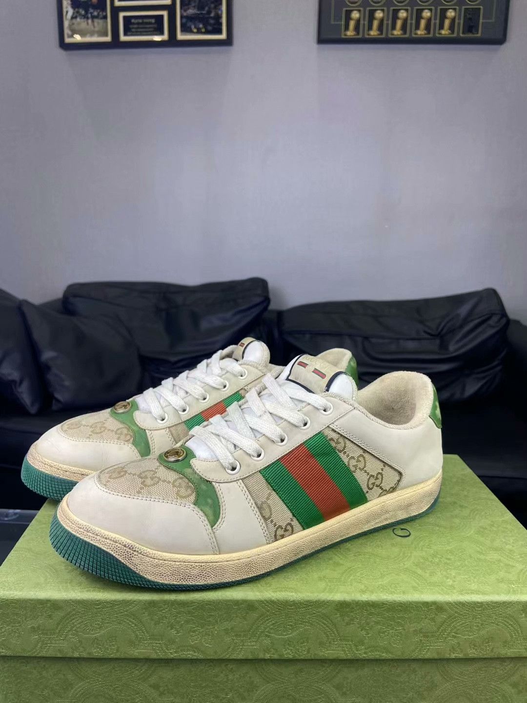 Gucci Gucci Lowtop Sneakers 10 Men Size US 10 / EU 43 - 1 Thumbnail