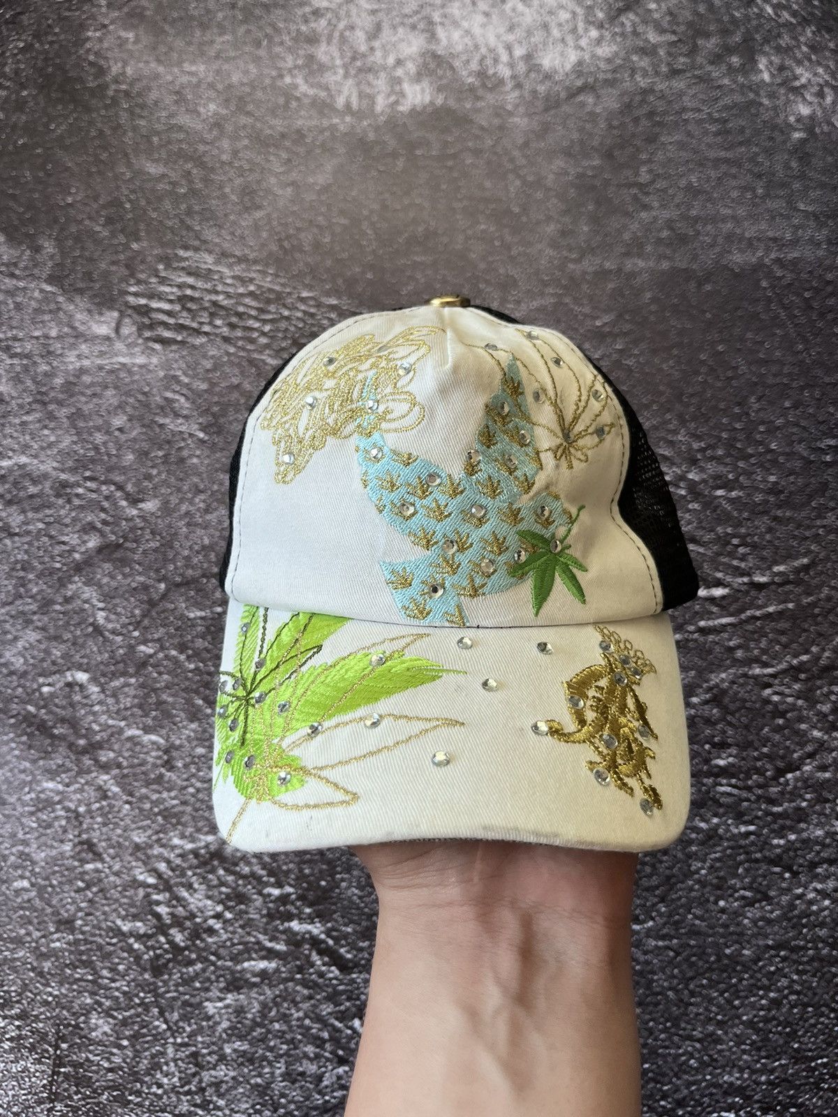 Christian Audigier 💥VERY RARE💥Christian Audigier White Cap Made in USA Size ONE SIZE - 2 Thumbnail