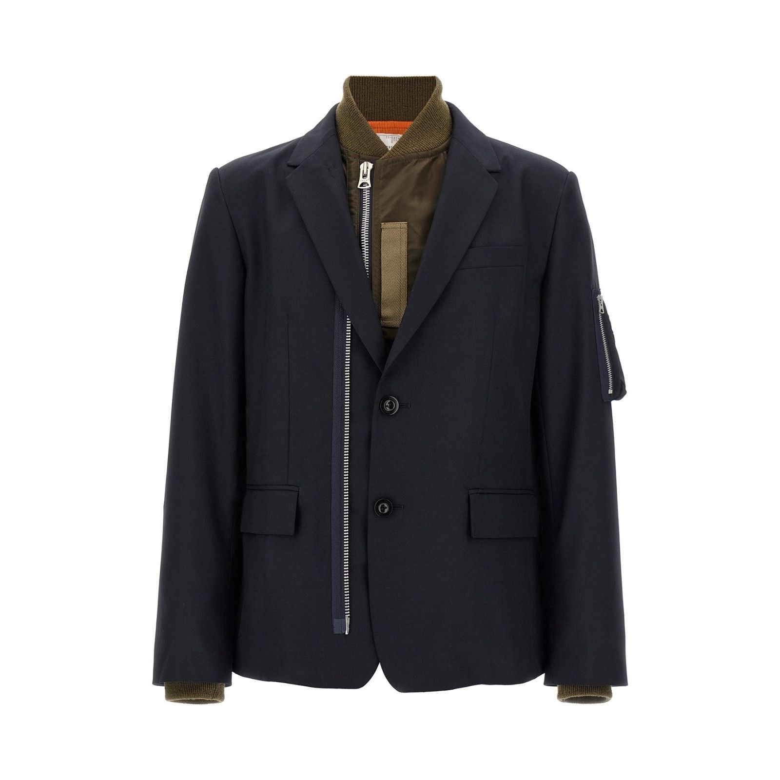 Sacai SACAI Blue Bomber Insert Blazer New & Authentic (Men's size: Size US XL / EU 56 / 4 - 1 Thumbnail