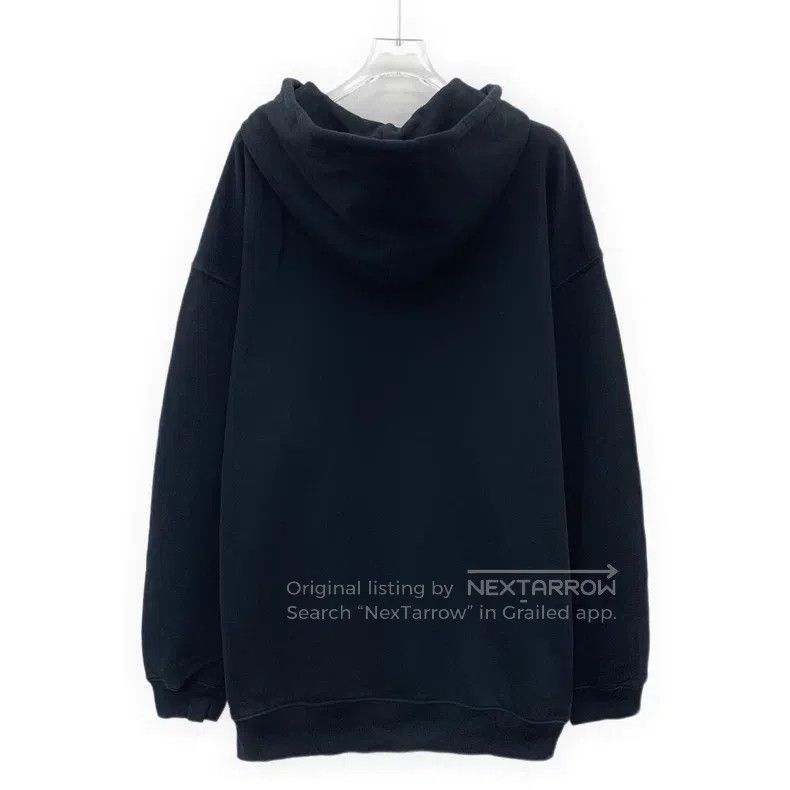 Balenciaga Balenciaga Black logo lettering wheat embroidery cotton ho Size US L / EU 52-54 / 3 - 2 Thumbnail