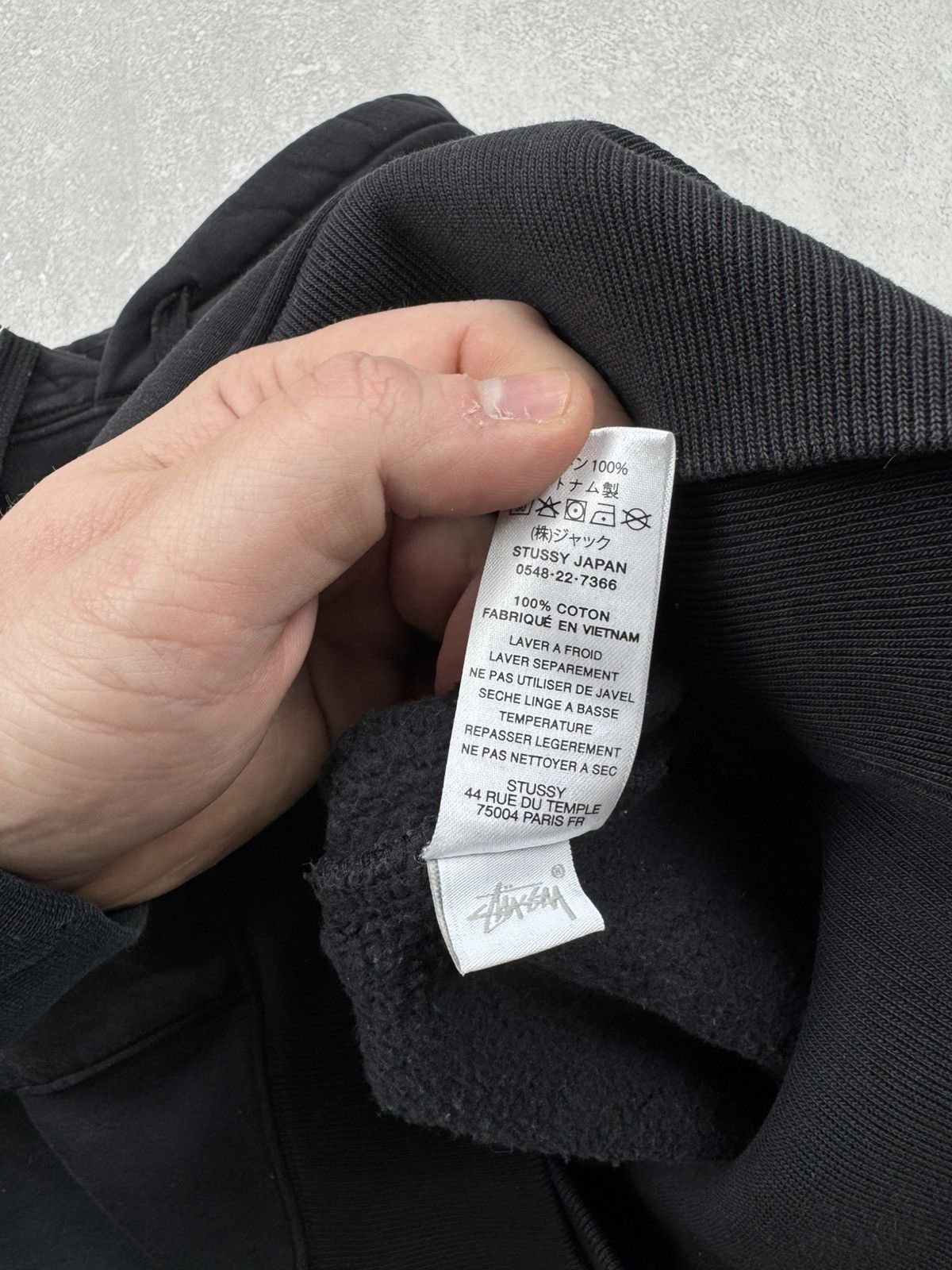 Stussy Stussy Basic Stock Logo Black Washed Hoodie Long Sleeve Size US M / EU 48-50 / 2 - 11 Thumbnail