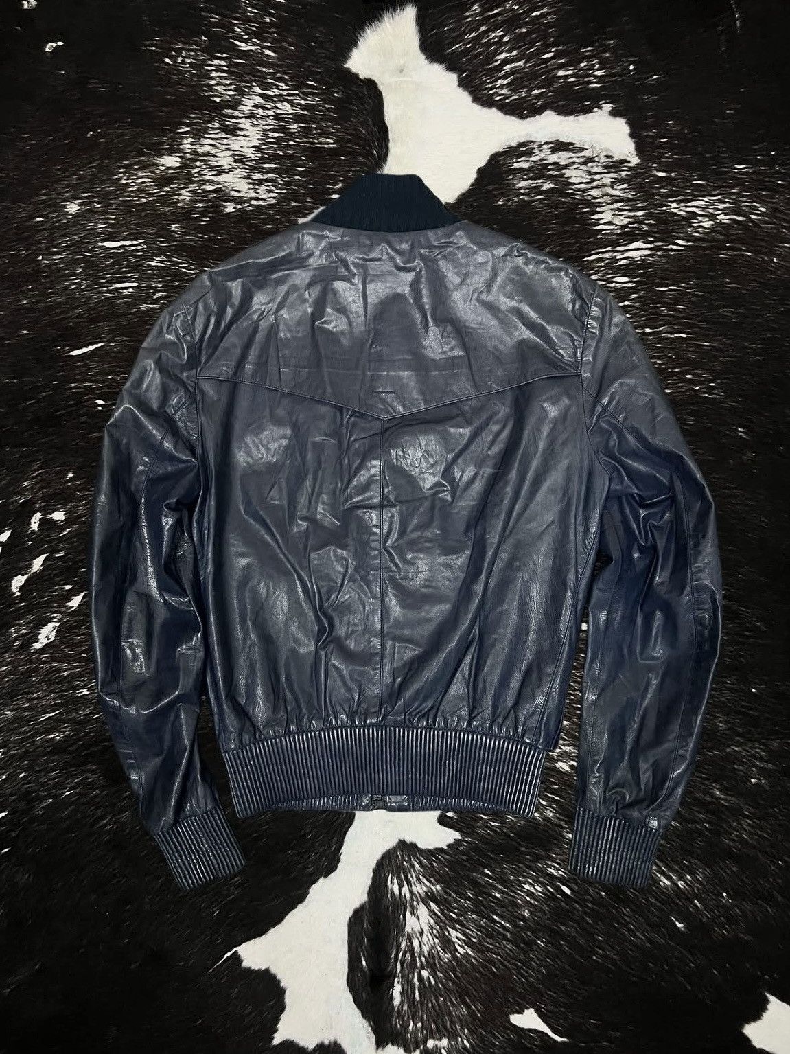 Gucci Gucci SS11 Nautical Leather Bomber Jacket Size US M / EU 48-50 / 2 - 5 Thumbnail
