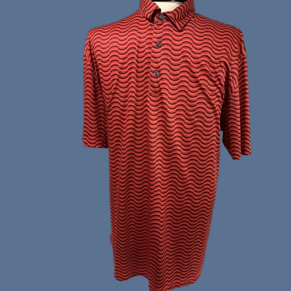 Vintage Greg Norman PlayDry Shirt Mens Polo Golf Red Pattern 2XL Size US XXL / EU 58 / 5 - 1 Thumbnail